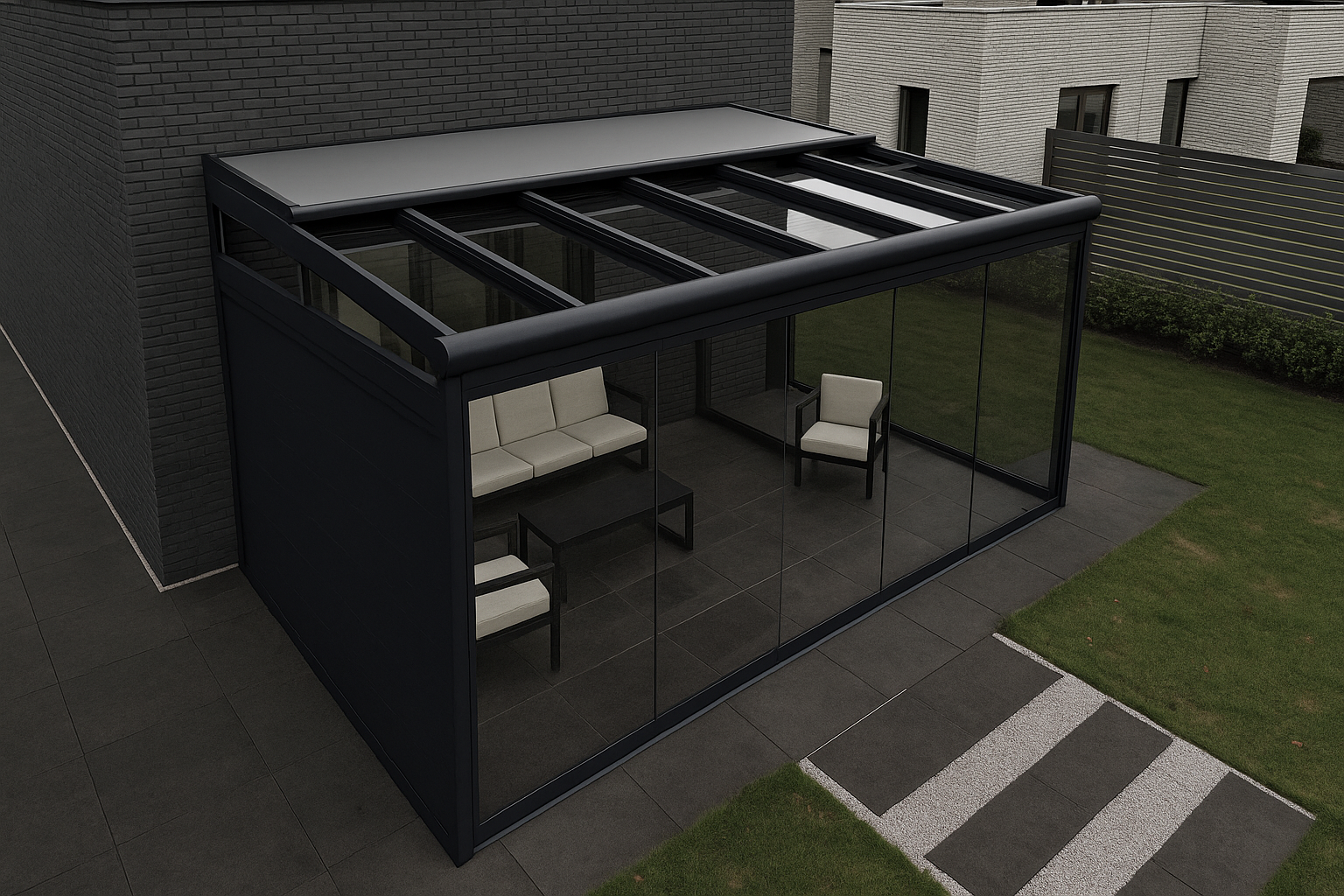 Afwerking van veranda